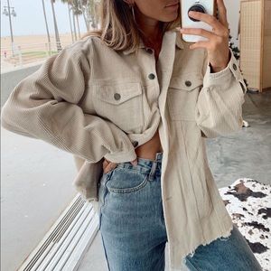 One of the boys corduroy tan jacket